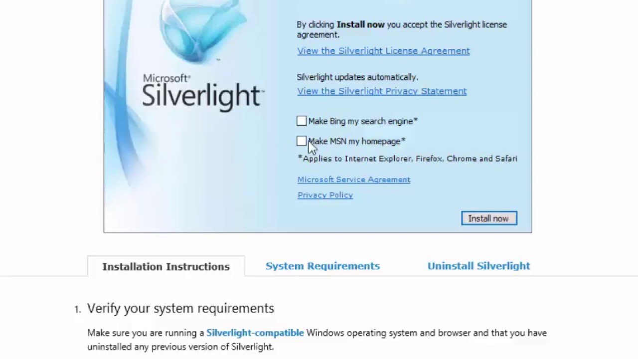 Microsoft silverlight update for mac